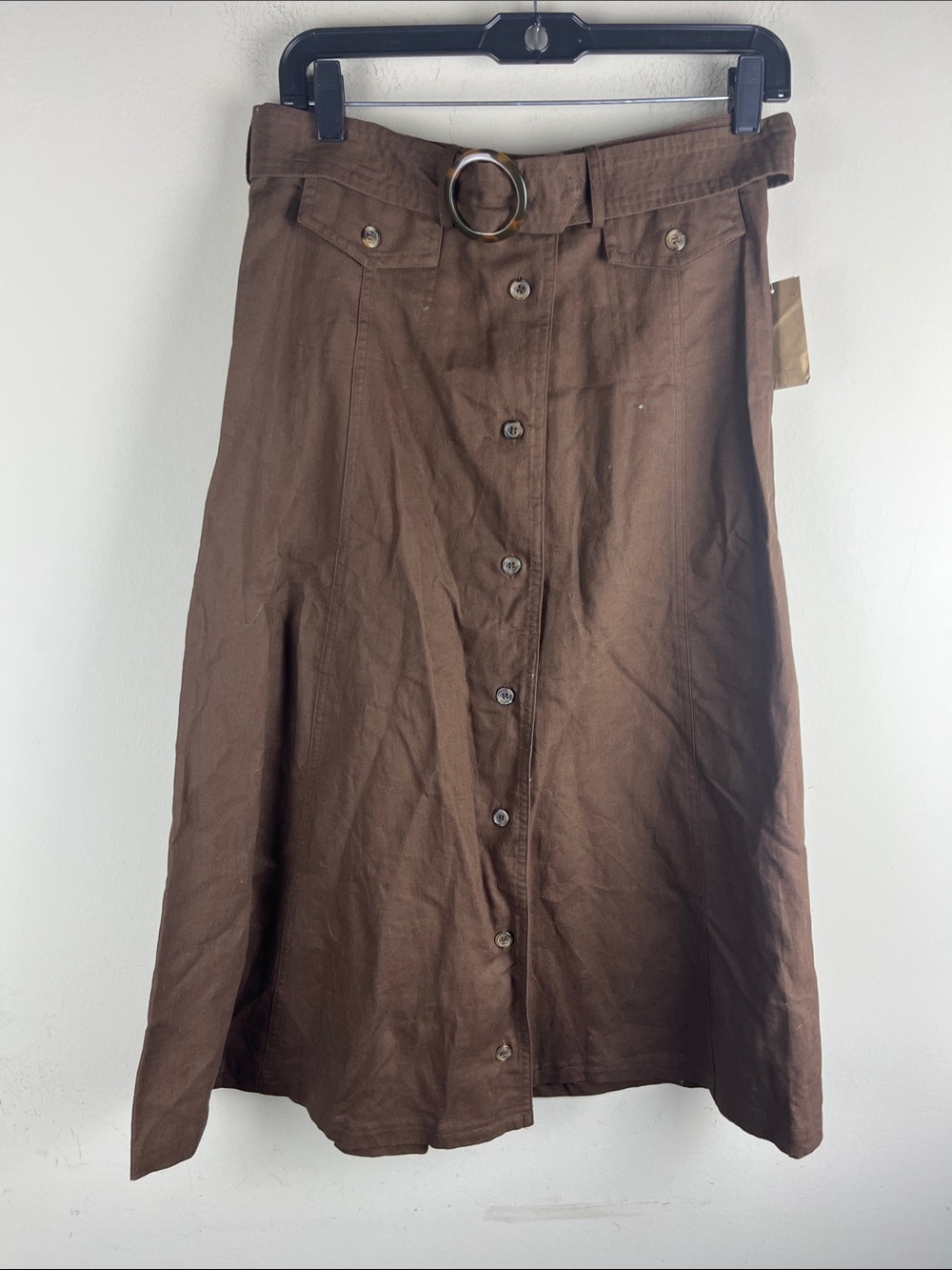 Coldwater Creek Women's Small Brown Skirt NWT Casual Career Midi Skirt